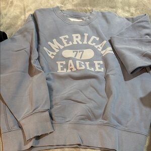 American Eagle Outfitters Men's Blue Sweater